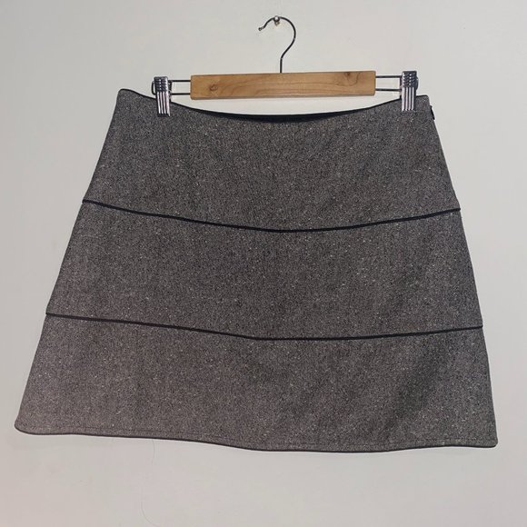 Agnes B Paris Wool Mini A Line Skirt - Picture 1 of 7
